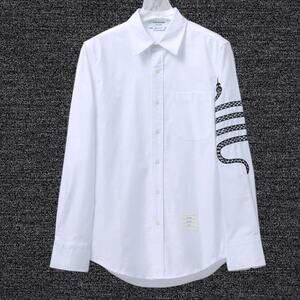 Thom Browne White Long Sleeve Shirt